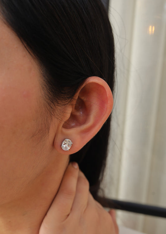 Oval Cz Studs