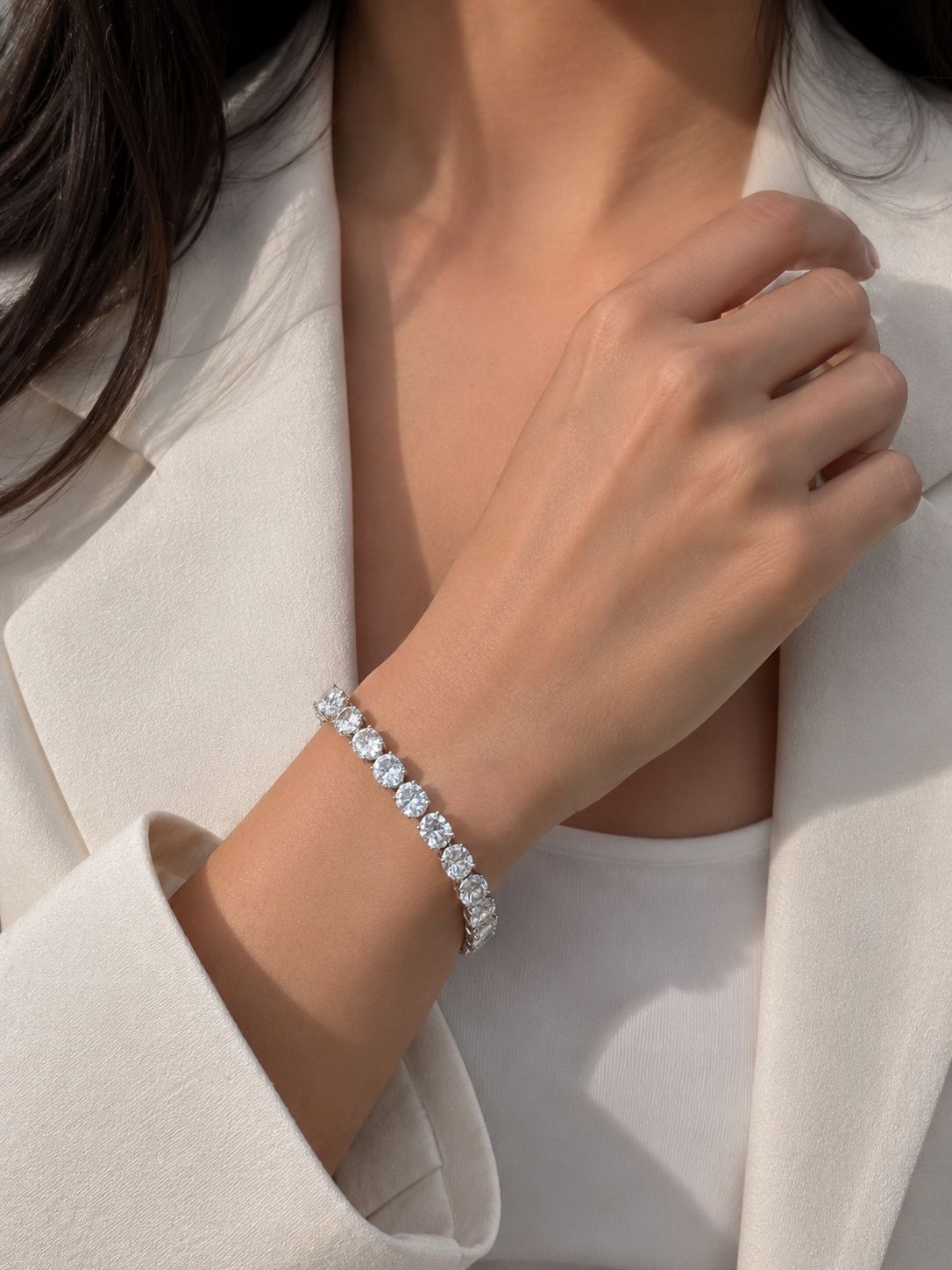 Round CZ Bracelet (Big)