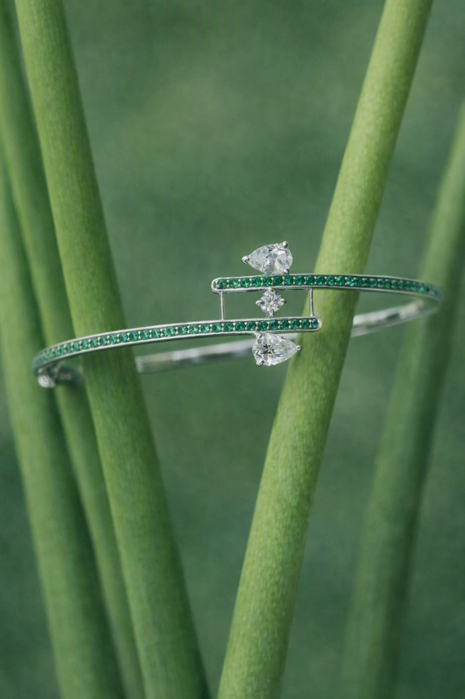 Twin Pears Cuff Bracelet